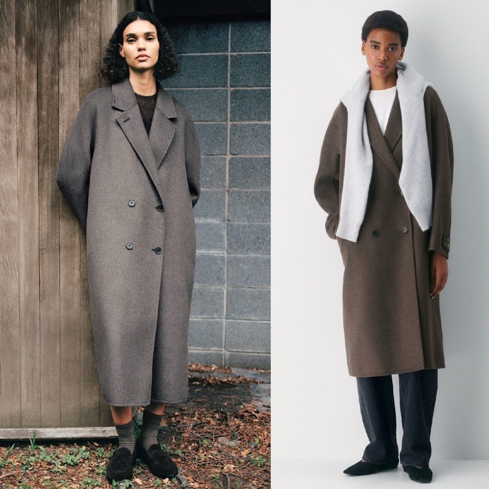 Aritzia Babaton The Slouch Coat XXS Brown